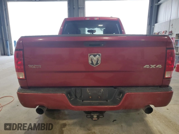 2012 Ram 1500 ST with VIN 1C6RD7FT1CS260574, listed as a Copart auction lot 55311215 with 152,399 mi miles and Clean title. Bid and sale history available at DreamBid. Image 6.