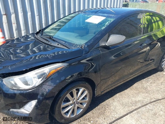 2016 Hyundai Elantra SE with VIN KMHDH4AE6GU487781, listed as a IAAI auction lot 41888778 with 184,289 mi miles. Bid and sale history available at carsss.com. Image 6.