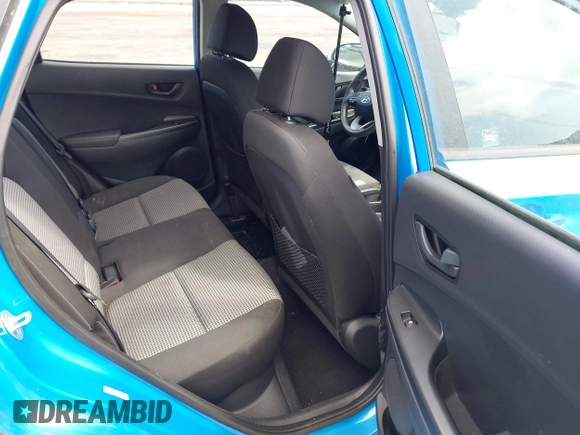 2021 Hyundai Kona SE with VIN KM8K12AA7MU638068, listed as a IAAI auction lot 42012280 with 67,637 mi miles and . Bid and sale history available at DreamBid. Image 8.