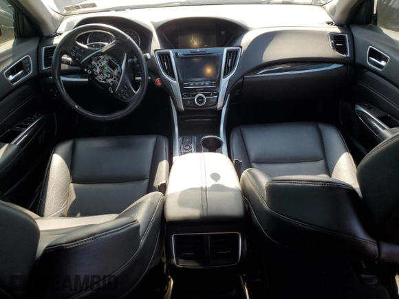2018 Acura TLX with VIN 19UUB2F34JA001111, listed as a Copart auction lot 53599035 with 0 mi miles and Salvage Title. Bid and sale history available at carsss.com. Image 8.