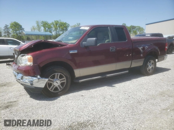2005 Ford F-150 XLT with VIN 1FTPX12535FA84893, listed as a Copart auction lot 51248115 with 107,981 mi miles and Salvage title. Bid and sale history available at DreamBid. Image 1.
