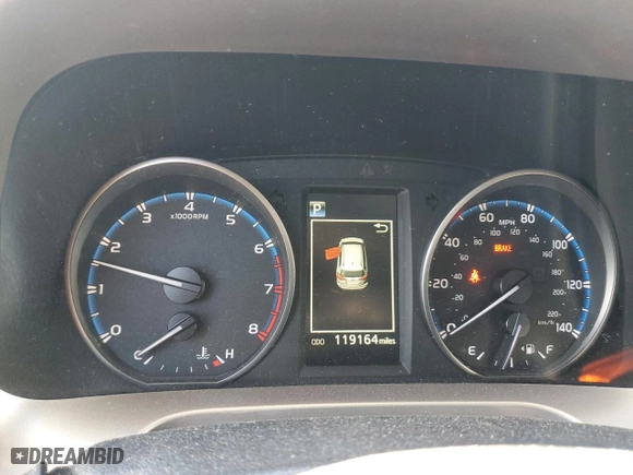 2018 Toyota RAV4 XLE with VIN JTMRFREV7JJ748190, listed as a Copart auction lot 45897455 with 119,164 mi miles and Salvage Title. Bid and sale history available at carsss.com. Image 9.