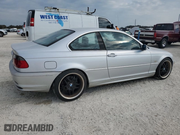 2002 BMW 3 Series 330Ci with VIN WBABN53472JU26266, listed as a Copart auction lot 76329264 with Not provided miles and Salvage title. Bid and sale history available at DreamBid. Image 3.