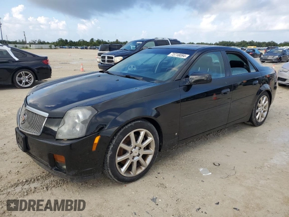 2007 Cadillac CTS with VIN 1G6DP577270151206, listed as a Copart auction lot 73718094 with 0 mi miles and Salvage Title. Bid and sale history available at carsss.com. Image 1.