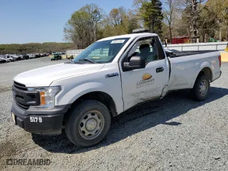 2019 Ford F-150 XL with VIN 1FTMF1CB0KKD31820, listed as a Copart auction lot 50991785 with 93,681 mi miles and Salvage Title. Bid and sale history available at carsss.com. Image 1.