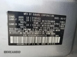 2017 Subaru Outback Limited with VIN 4S4BSANC6H3403725, listed as a Copart auction lot 59876435 with 139,141 mi miles and Salvage title. Bid and sale history available at DreamBid. Image 14.
