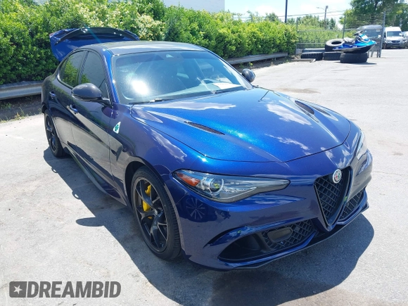 2020 Alfa Romeo Giulia Quadrifoglio with VIN ZARFAMEV7L7632532, listed as a IAAI auction lot 42191025 with 31,703 mi miles and . Bid and sale history available at DreamBid. Image 1.