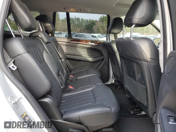 2017 Mercedes-Benz GLS 450 with VIN 4JGDF6EE1HA838062, listed as a Copart auction lot 82650363 with 124,078 mi miles and . Bid and sale history available at DreamBid. Image 10.