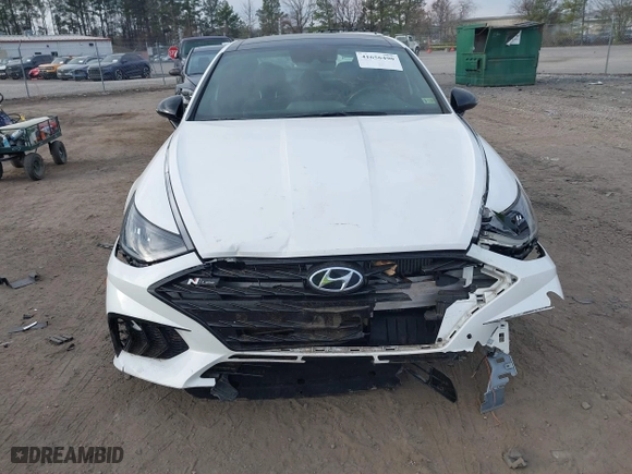 2021 Hyundai Sonata N Line with VIN 5NPEK4JC6MH110611, listed as a IAAI auction lot 41656490 with 52,061 mi miles. Bid and sale history available at carsss.com. Image 12.