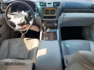 2010 Lexus LS 460 with VIN JTHCL5EF2A5005802, listed as a Copart auction lot 55045745 with 146,507 mi miles and Salvage title. Bid and sale history available at DreamBid. Image 8.