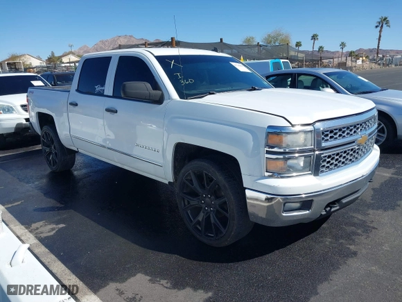 2014 Chevrolet Silverado 1500 LT with VIN 3GCUKRECXEG548397, listed as a IAAI auction lot 41746858 with 215,490 mi miles. Bid and sale history available at carsss.com. Image 1.