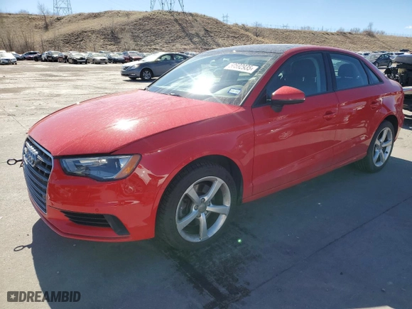 2015 Audi A3 2.0T Premium with VIN WAUBFGFF3F1122931, listed as a Copart auction lot 50592935 with 1,024 mi miles and Salvage Title. Bid and sale history available at carsss.com. Image 1.