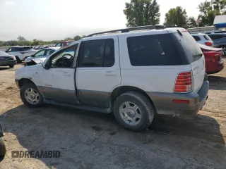 2002 Mercury Mountaineer z VIN 4M2ZU86E32ZJ27444, wystawiony jako Copart lot #75109744 z przebiegiem 194 298 mil mil oraz Szkody całkowita. Historia ofert i sprzedaży dostępna na DreamBid. Obrazek 2.