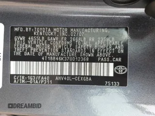 2007 Toyota Camry с VIN 4T1BB46K37U012368, выставлен на аукционе Copart как лот 54160995 с пробегом 211 361 миль миль и Списание • Salvage title. История ставок и продаж доступна на DreamBid. Изображение 12.
