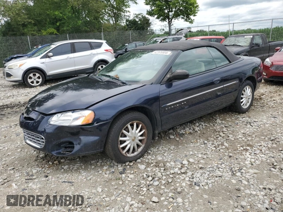 2001 Chrysler Sebring with VIN 1C3EL45U11N706855, listed as a Copart auction lot 62395804 with 78,725 mi miles and Non Repairable. Bid and sale history available at DreamBid. Image 1.