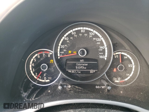 2014 Volkswagen Beetle Turbo R-Line with VIN 3VWVT7AT8EM618182, listed as a Copart auction lot 73380874 with 51,373 mi miles and Salvage Title. Bid and sale history available at DreamBid. Image 9.