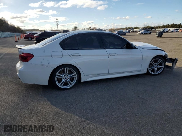 2017 BMW 3 Series 340i xDrive with VIN WBA8B7G39HNU38002, listed as a Copart auction lot 83716054 with 83,378 mi miles and Salvage title. Bid and sale history available at DreamBid. Image 3.