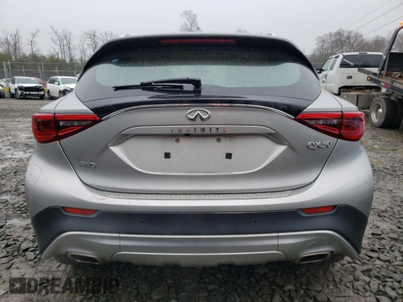 2018 Infiniti QX30 Premium with VIN SJKCH5CR9JA003484, listed as a Copart auction lot 41448554 with 47,866 mi miles. Bid and sale history available at carsss.com. Image 6.