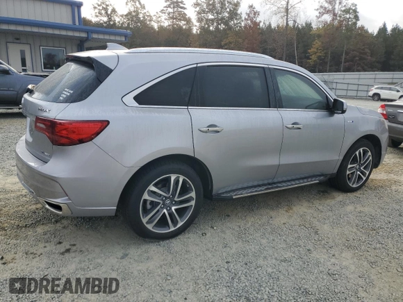 2017 Acura MDX Sport Hybrid w/Advance Pkg with VIN 5FRYD7H71HB000473, listed as a Copart auction lot 78446814 with 37,284 mi miles and Salvage Title. Bid and sale history available at carsss.com. Image 3.