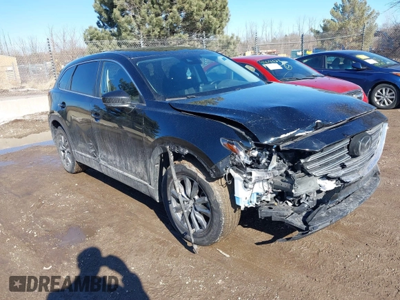2020 Mazda CX-9 Sport with VIN JM3TCBBY6L0408372, listed as a IAAI auction lot 41676001 with 55,358 mi miles. Bid and sale history available at carsss.com. Image 1.