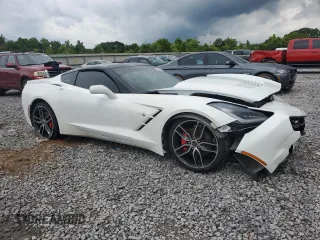 2017 Chevrolet Corvette 2LT with VIN 1G1YD2D77H5100579, listed as a Copart auction lot 58973455 with Not provided miles and Salvage title. Bid and sale history available at DreamBid. Image 4.