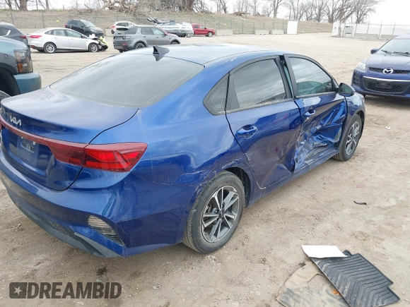 2023 Kia Forte LXS with VIN 3KPF24ADXPE573180, listed as a IAAI auction lot 41877160 with 34,876 mi miles. Bid and sale history available at carsss.com. Image 4.