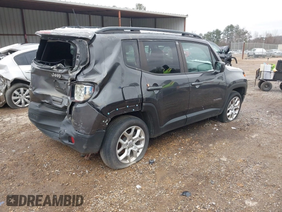 2018 Jeep Renegade Latitude with VIN ZACCJABB0JPG70206, listed as a IAAI auction lot 41630430 with 120,375 mi miles. Bid and sale history available at carsss.com. Image 4.