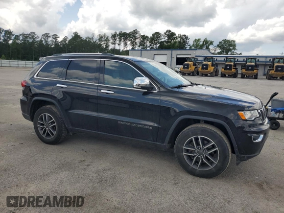 2020 Jeep Grand Cherokee Limited with VIN 1C4RJEBGXLC246617, listed as a Copart auction lot 59770475 with 142,221 mi miles and Salvage title. Bid and sale history available at DreamBid. Image 4.