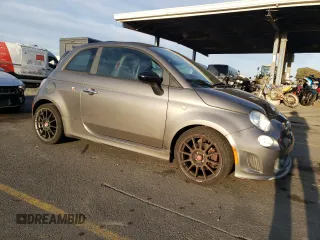 2013 FIAT 500 Abarth with VIN 3C3CFFJH4DT667752, listed as a Copart auction lot 81510114 with 98,886 mi miles and Salvage Title. Bid and sale history available at carsss.com. Image 4.