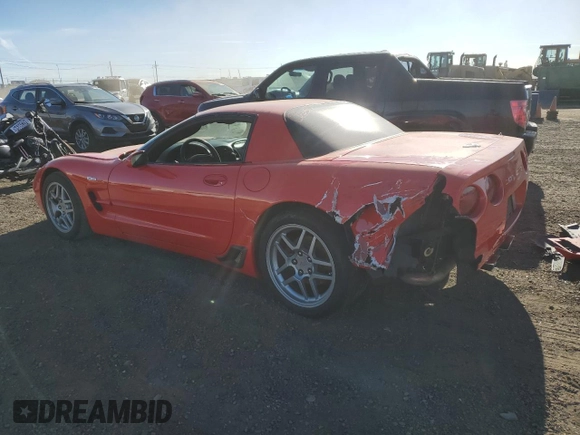 2003 Chevrolet Corvette Z06 with VIN 1G1YY12S635130087, listed as a Copart auction lot 83036504 with 80,712 mi miles and Salvage Title. Bid and sale history available at carsss.com. Image 2.