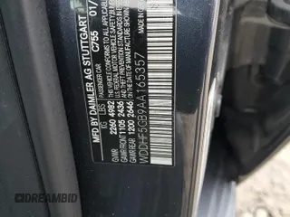 2010 Mercedes-Benz E-Class E 350 Luxury with VIN WDDHF5GB9AA165357, listed as a Copart auction lot 45234235 with 153,500 mi miles and Salvage Title. Bid and sale history available at carsss.com. Image 14.