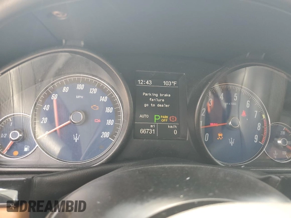 2016 Maserati GranTurismo MC с VIN ZAM45VLAXG0181392, выставлен на аукционе Copart как лот 63487115 с пробегом 66 731 миль миль и Чистый • Clean title. История ставок и продаж доступна на DreamBid. Изображение 9.