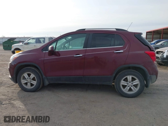 2017 Chevrolet Trax LT with VIN 3GNCJPSB5HL262068, listed as a IAAI auction lot 41437329 with 132,559 mi miles. Bid and sale history available at carsss.com. Image 14.