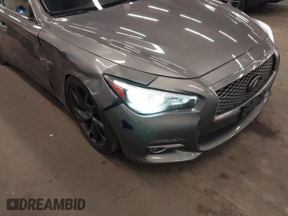 2015 Infiniti Q50 Premium with VIN JN1BV7AP2FM345954, listed as a IAAI auction lot 41514027 with 79,957 mi miles. Bid and sale history available at carsss.com. Image 20.