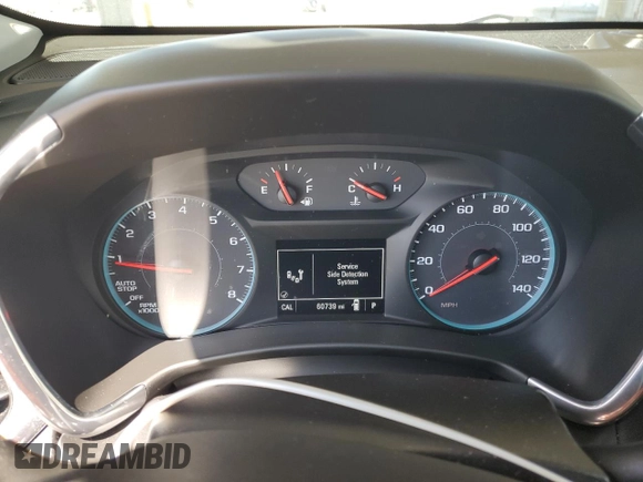 2018 Chevrolet Equinox LT with VIN 2GNAXSEV2J6346387, listed as a Copart auction lot 53259425 with 60,739 mi miles and Salvage Title. Bid and sale history available at DreamBid. Image 9.