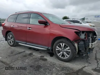 2018 Nissan Pathfinder SL with VIN 5N1DR2MN9JC675625, listed as a Copart auction lot 60612005 with 148,504 mi miles and Salvage title. Bid and sale history available at DreamBid. Image 4.