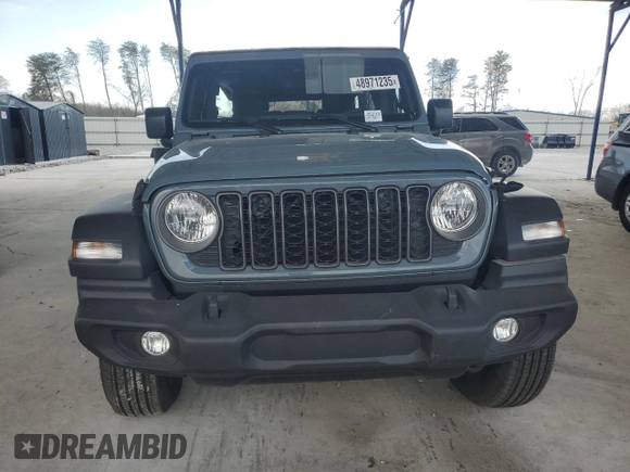 2024 Jeep Wrangler Sport S with VIN 1C4PJXDG3RW341205, listed as a Copart auction lot 48971235 with 4,298 mi miles and Salvage title. Bid and sale history available at DreamBid. Image 5.