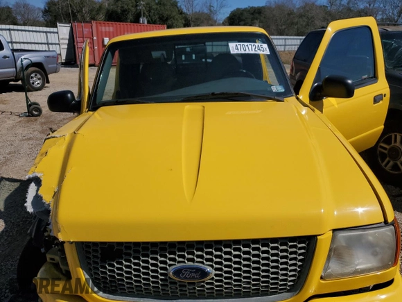 2001 Ford Ranger XL Fleet with VIN 1FTZR15E71TA43208, listed as a Copart auction lot 47017245 with 160,631 mi miles and Salvage Title. Bid and sale history available at DreamBid. Image 13.