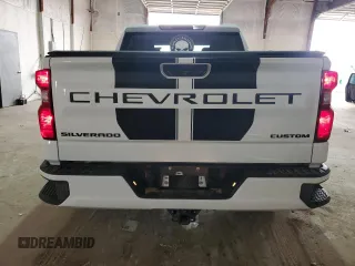 2023 Chevrolet Silverado 1500 Custom with VIN 1GCPDBEK8PZ122670, listed as a Copart auction lot 48259635 with 50,219 mi miles and Clean Title. Bid and sale history available at DreamBid. Image 6.