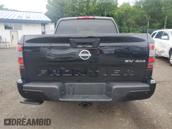 2024 Nissan Frontier SV with VIN 1N6ED1EK7RN614857, listed as a Copart auction lot 59234425 with 23,188 mi miles and Salvage title. Bid and sale history available at DreamBid. Image 6.