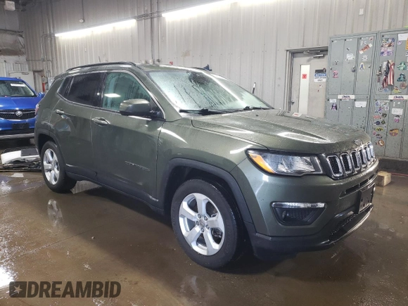 2020 Jeep Compass Latitude with VIN 3C4NJCBB6LT162340, listed as a Copart auction lot 49389335 with 99,232 mi miles and Salvage Title. Bid and sale history available at carsss.com. Image 4.