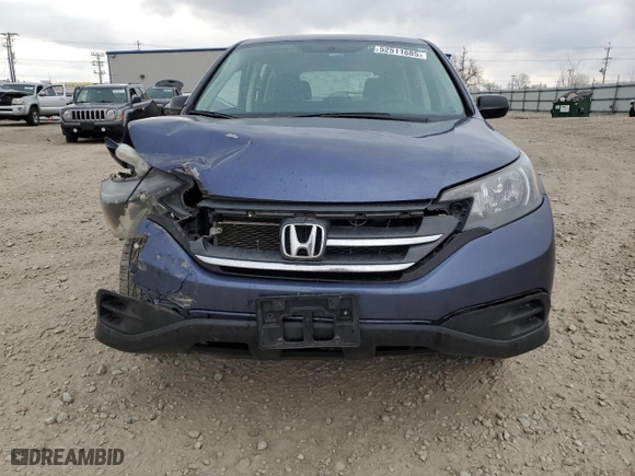2013 Honda CR-V LX with VIN 2HKRM4H37DH677718, listed as a Copart auction lot 52511685 with 166,160 mi miles and Non Repairable. Bid and sale history available at carsss.com. Image 5.