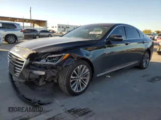 2017 Genesis G80 3.8L with VIN KMHGN4JE4HU192928, listed as a Copart auction lot 81608974 with 93,032 mi miles and Salvage Title. Bid and sale history available at DreamBid. Image 1.
