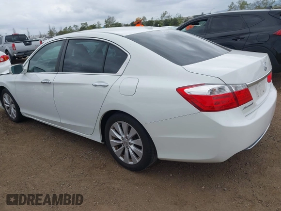 2013 Honda Accord Sdn EX-L with VIN 1HGCR2F83DA223548, listed as a IAAI auction lot 42032953 with 77,432 mi miles. Bid and sale history available at carsss.com. Image 3.