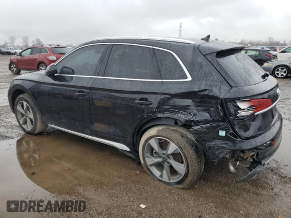 2024 Audi Q5 Komfort with VIN WA1AAAFY9R2001227, listed as a Copart auction lot 80048624 with 11,402 mi miles and Salvage Title. Bid and sale history available at carsss.com. Image 2.