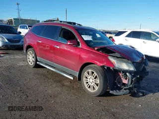2015 Chevrolet Traverse LT with VIN 1GNKRGKD5FJ101424, listed as a IAAI auction lot 41211081 with 130,639 mi miles. Bid and sale history available at carsss.com. Image 1.