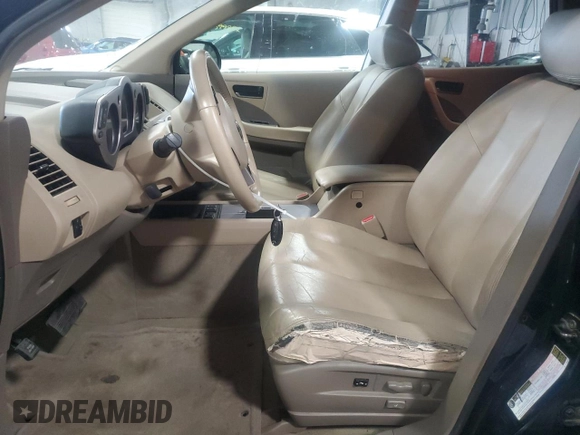 2005 Nissan Murano SL z VIN JN8AZ08W45W443537, wystawiony jako Copart lot #56176265 z przebiegiem 142 208 mil mil oraz Szkoda całkowita • Salvage title. Historia ofert i sprzedaży dostępna na DreamBid. Obrazek 7.