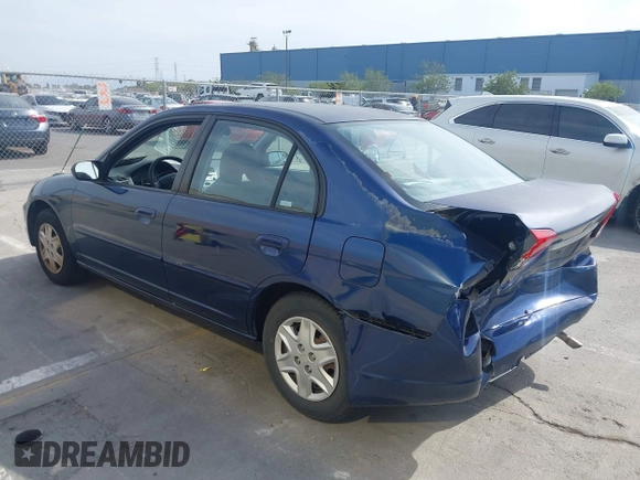2003 Honda Civic LX with VIN 2HGES16553H561692, listed as a IAAI auction lot 41993872 with 201,413 mi miles and . Bid and sale history available at DreamBid. Image 3.