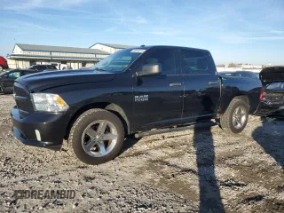 2018 Ram 1500 Express z VIN 3C6RR7KG3JG203310, wystawiony jako Copart lot #82222274 z przebiegiem 84 017 mil mil oraz Szkoda całkowita • Salvage title. Historia ofert i sprzedaży dostępna na DreamBid. Obrazek 1.