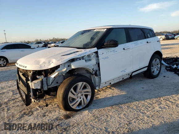 2021 Land Rover Range Rover Evoque R-Dynamic S with VIN SALZT2FX4MH155178, listed as a Copart auction lot 42565075 with 43,468 mi miles and Salvage Title. Bid and sale history available at carsss.com. Image 1.